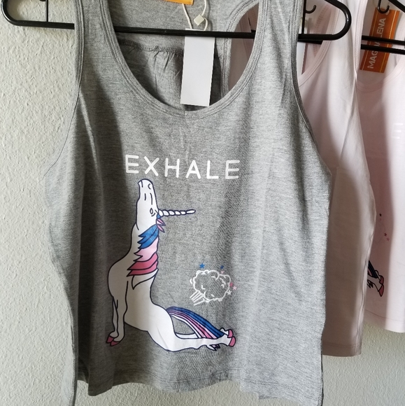 LAST 1 - Boutique UNICORN tank top racerback - Picture 3 of 8